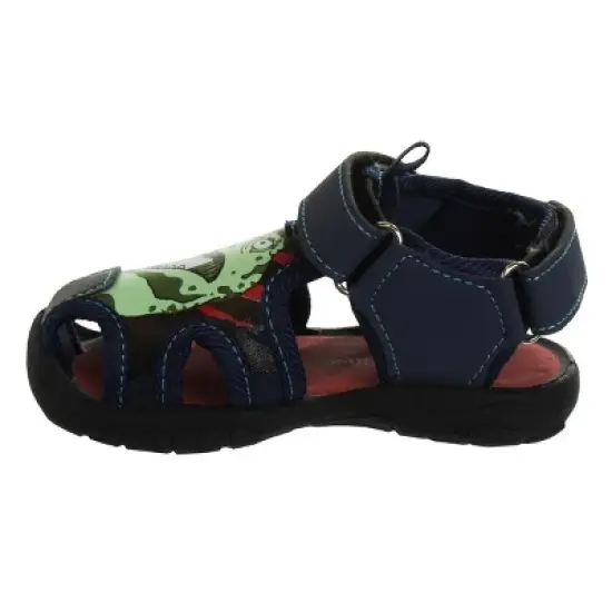 Rugged Bear Boys Mighty Dinosaur Hook and Loop Closed Toe Sport Sandals. (Toddler/Little Kids). image {1}