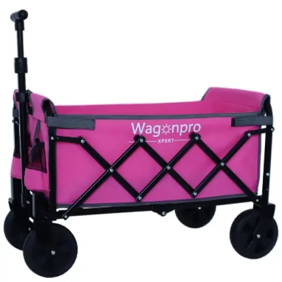 NAYSAYE Wagon Foldable Beach Wagon with Sturdy Frame and Storage for Outdoor Beach Trips, 29.5"*17.9"*38.6" image {7}