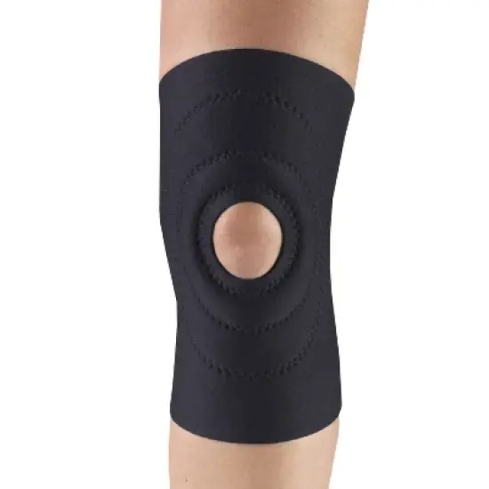 OTC Knee Support, Encircling Stabilizer Pad, Neoprene, Black image {4}