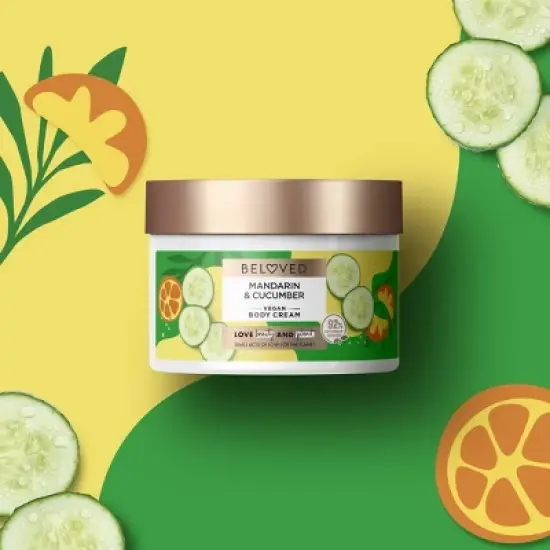 Beloved Mandarin & Cucumber Water Body Cream - 10oz image {4}