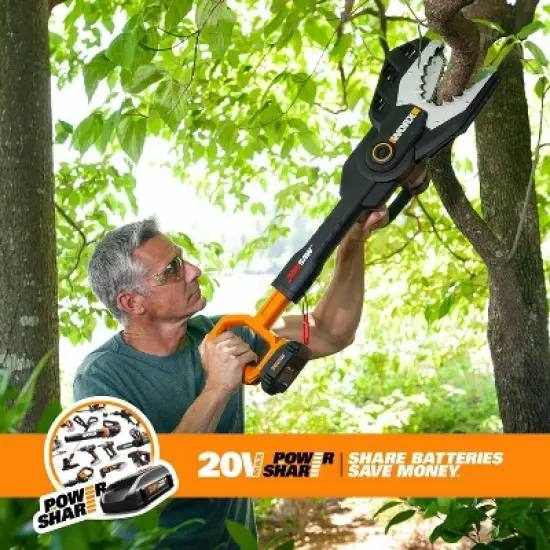 Worx WG320 20V Power Share JawSaw Cordless Chainsaw image {4}