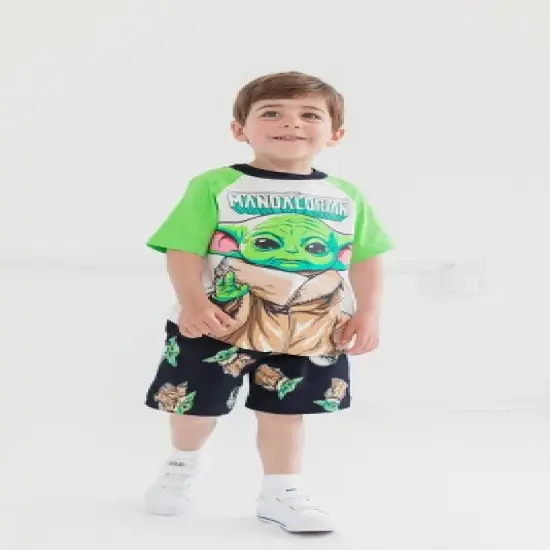 Star Wars The Mandalorian The Child T-Shirt and French Terry Shorts Outfit Set Toddler image {1}