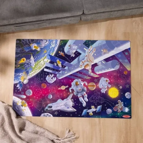 Melissa & Doug Outer Space Glow-in-the-Dark Cardboard Jigsaw Floor Puzzle &ndash; 48pc image {6}