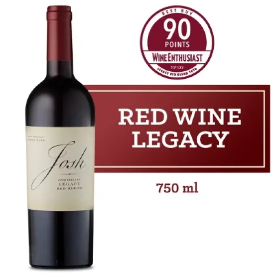 Josh Legacy Red Blend Wine - 750ml Bottle image {10}