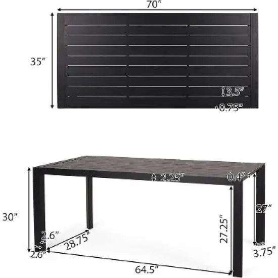 PAGED Patio Dining Set Contemporary Outdoor Dining Set with Rattan Chairs for Lawn, Balcony, Garden, Yard image {1}