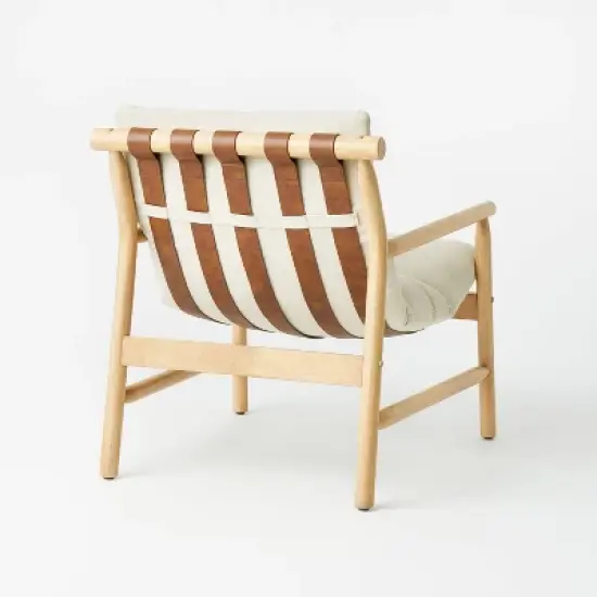 Holly Sling Back Accent Chair Cream/Natural - Threshold&trade; designed with Studio McGee Assembly Required image {3}