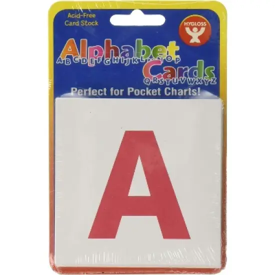 Hygloss Upper Case & Lower Case Alphabet Cards, 60 Cards image {2}