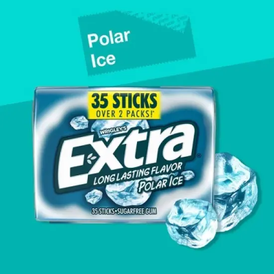 Extra Sugar-Free Polar Ice Mint Chewing Gum - 35ct image {3}