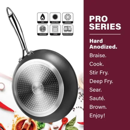 Granitestone Pro Hard Anodized 10" and 11.5" Nonstick Fry Pan Set with Stay Cool Handle image {4}