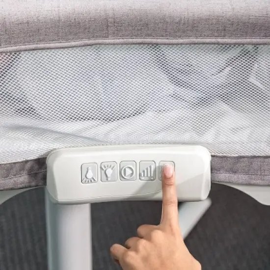 HALO Innovations BassiNest Swivel Sleeper Luxe - Dove Gray Tweed image {7}