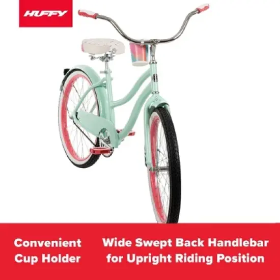 Huffy Good Vibrations Adult Cruiser Bike - 24" Wheels - Mint image {9}