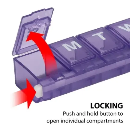 Ezy Dose 7-Day Locking Pill Reminder Small image {2}
