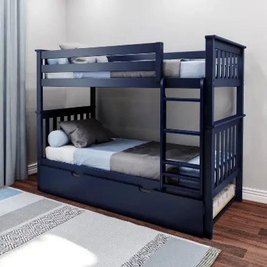 Max & Lily Twin over Twin Bunk Bed with Trundle image {1}