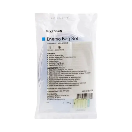 McKesson 1500 mL Enema Bag Set 16640 image {5}
