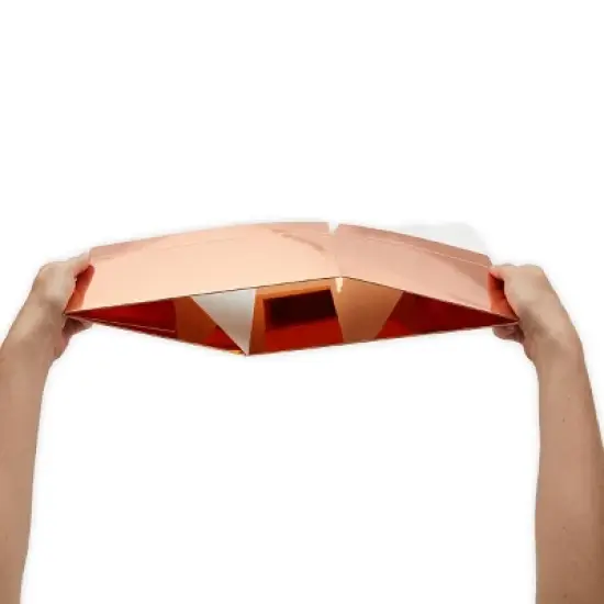 Sparkle and Bash 15 Pack Rose Gold Party Favors Treat Boxes, Pink Gift Box for Wedding, Bachelorette, 9.5x6.5x4 In image {5}