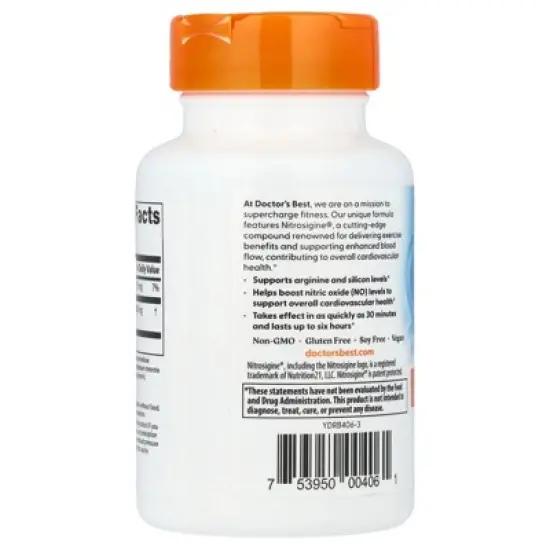 Doctor's Best Fast Acting Arginine Complex, 60 Tablets image {2}