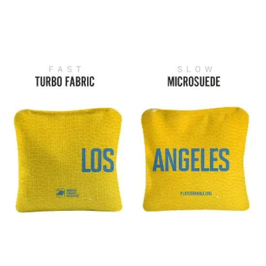 Gameday Los Angeles Yellow Synergy Pro Cornhole Bags (Set of 4) image {1}