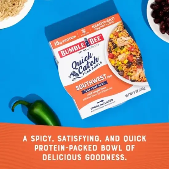 Bumble Bee Quick Catch Southwest Rice Tuna Bowl - 6oz image {8}