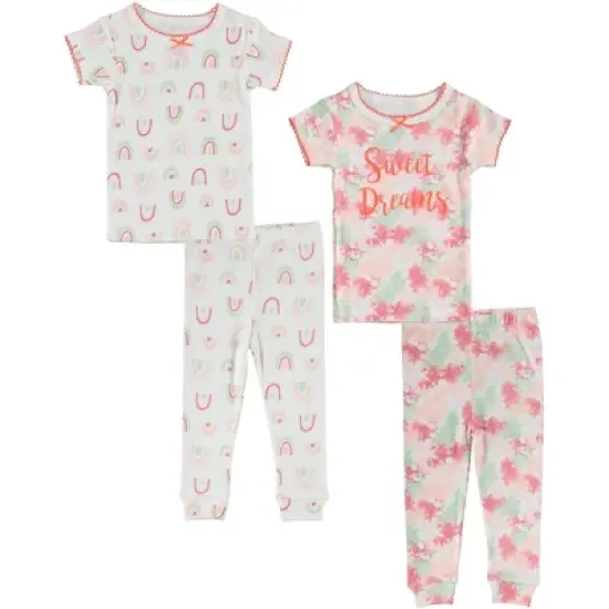 Cutie Pie Baby Girl Toddler and Infant Pajama Sleeper Matching Set image {11}