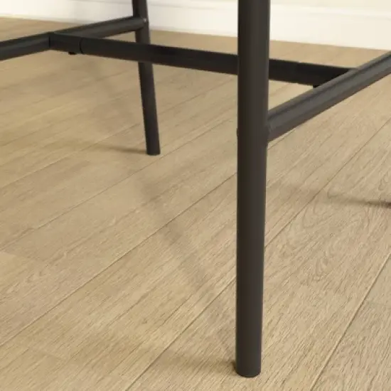 2pk Boulevard Caf&eacute; Dining Chairs Metal and Faux Leather - Sauder image {3}