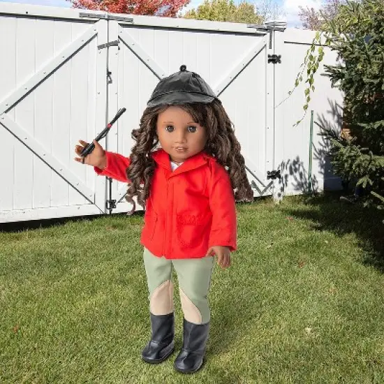 Dress Along Dolly Equestrian Horse Riding Outfit for American Girl Doll image {3}
