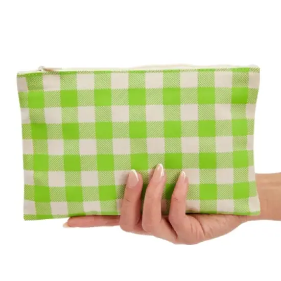 12 Pack Rainbow Pastel Canvas Makeup Bags for Women with Zipper, 4 Colors and 6 Designs (8 x 6 In) image {4}