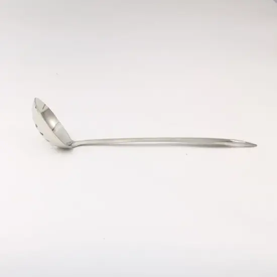 Unique Bargains Stainless Steel Mesh Slotted Strainer Ladle Cooking Utensil 10" Length Silver Tone 2 Pcs image {4}