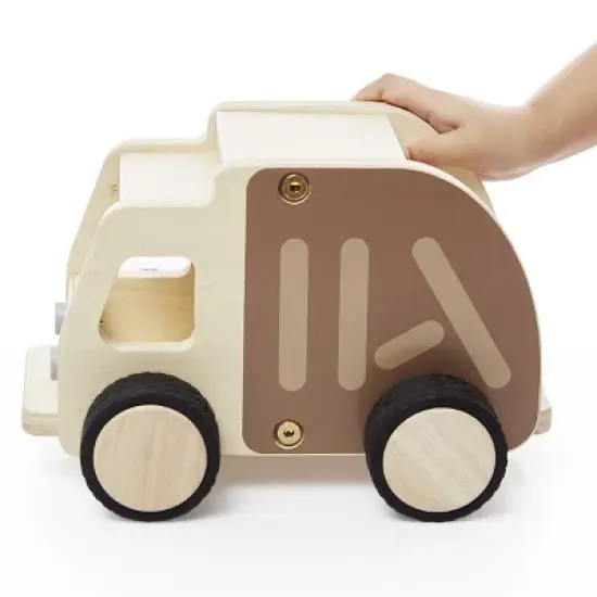 Guidecraft Wooden Garbage Truck image {1}