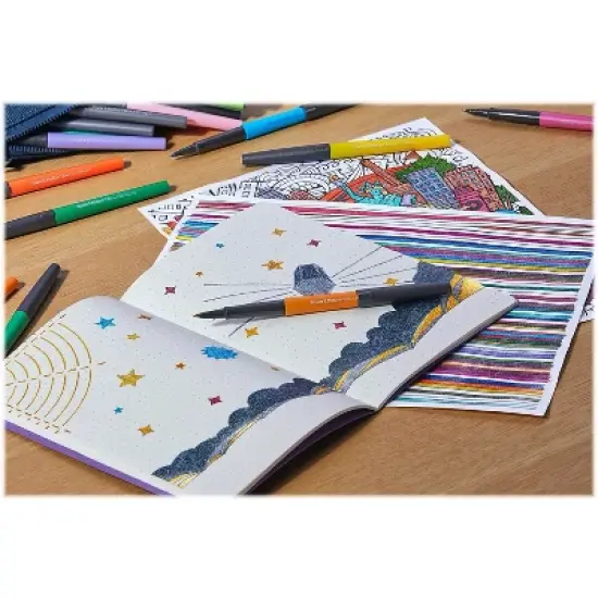 Paper Mate Flair Felt Pens Medium Point Assorted Inks 8/Pack (2134319) image {2}