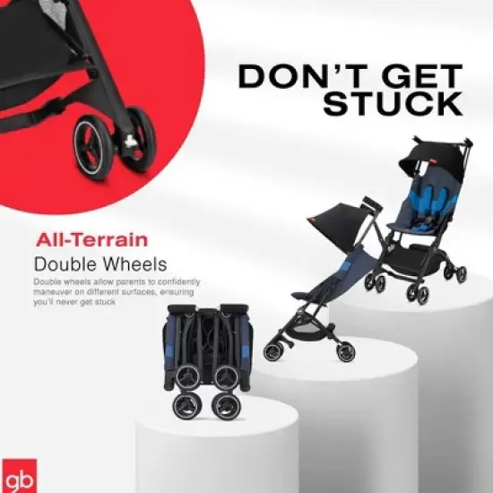 Goodbaby Pockit + All Terrain Stroller - Blue image {5}
