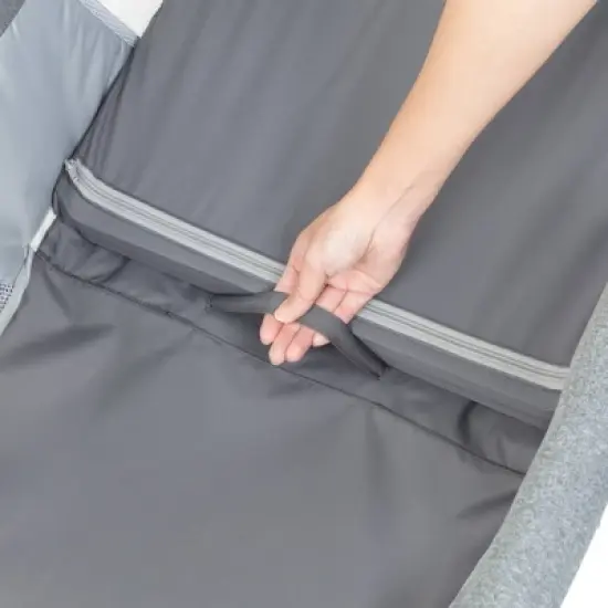 Baby Trend Quick-Fold 2-in-1 Rocking Portable Bassinet - Shadow Stone Gray image {5}