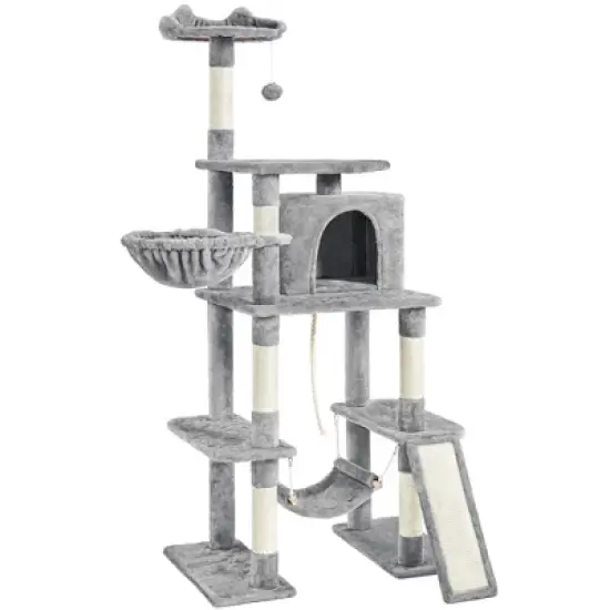 Yaheetech 70"H Large Cat Tower with Condo & Scratching Posts image {3}