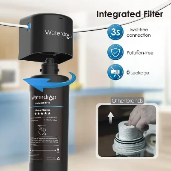 Waterdrop 10UB Under Sink Water Filter Easy Installation image {7}