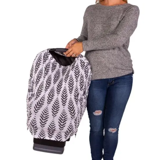 J.L. Childress 4-in-1 Multi-Use Cover Black Feathers image {3}