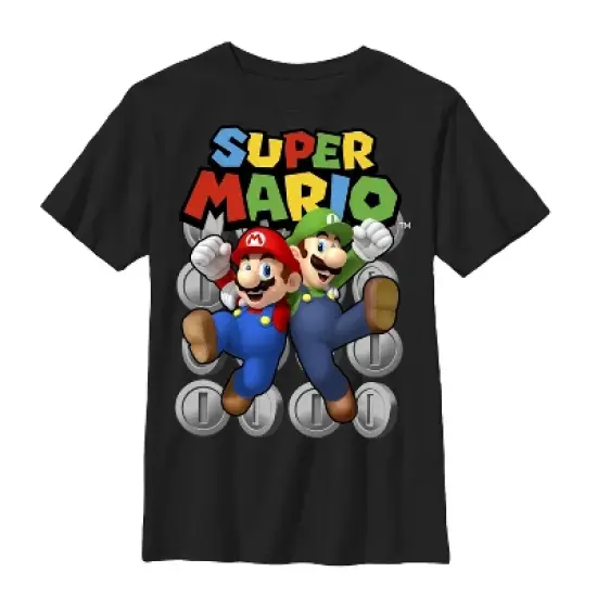 Boy's Nintendo Mario Bros Team T-Shirt image {3}