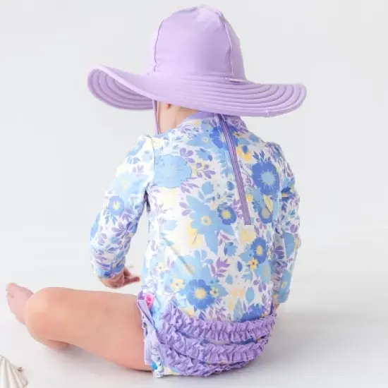 RuffleButts Baby Girls Long Sleeve One Piece image {3}