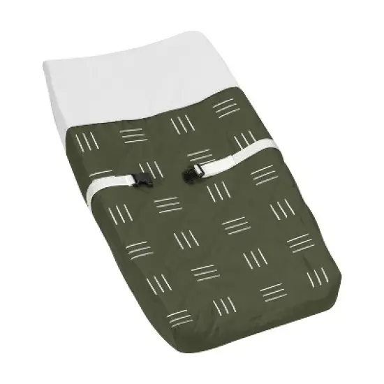 Sweet Jojo Designs Boy or Girl Gender Neutral Unisex Changing Pad Cover Jungle Animals Green and White image {5}