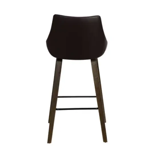 26" Dani Swivel Barstool Brown - Armen Living image {4}