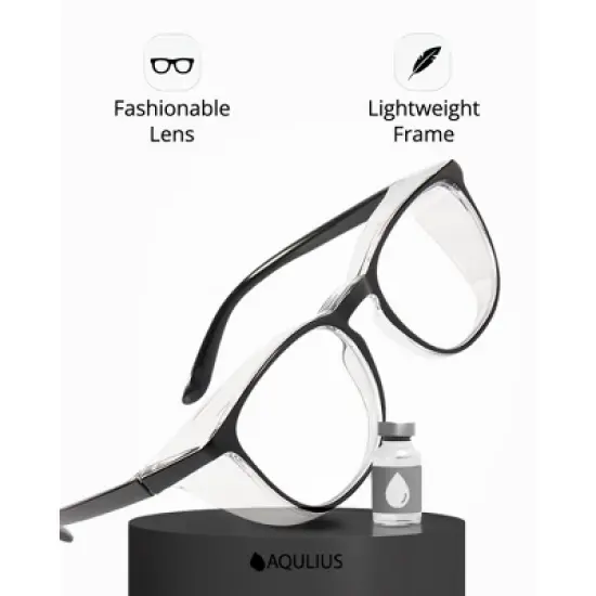 Impresa 2 Pack Stylish Safety Glasses Goggles, Scratch Resistant Blue Light Glasses for Women Nurses image {1}