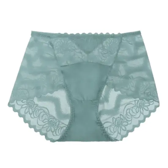 Agnes Orinda Women's Floral Laceback High Rise Solid Brief Stretchy Underwear image {7}