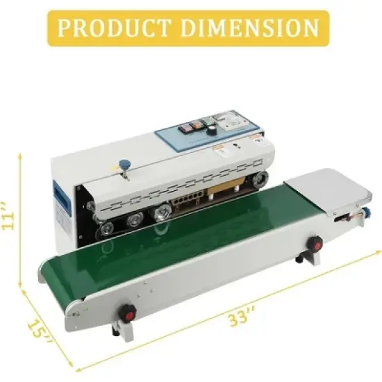 Automatic Horizontal Continuous Band Sealing Machine PVC Plastic Bag Sealer Tool image {1}