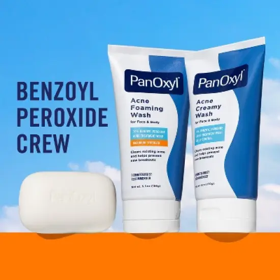 PanOxyl 10% Benzoyl Peroxide Acne Face Cleansing Bar - 4oz image {7}