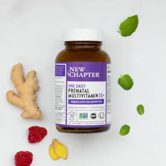 New Chapter Women's 35+ Daily Prenatal Multivitamins with Methylfolate + Choline - 30 ct image {3}