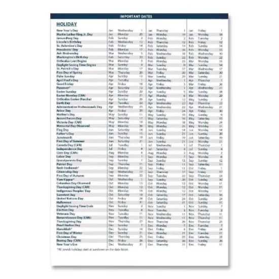 Recycled Three-Hole Punched Wirebound Academic Monthly Planner, 11 x 8.5, Black Cover, 14-Month: July 2025 to Aug 2026 image {2}