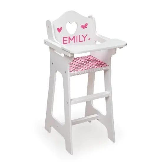 Badger Basket Doll High Chair with Accessories and Free Personalization Kit image {6}