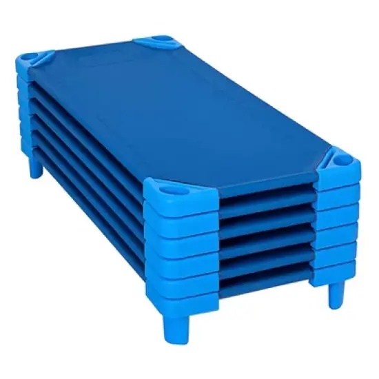 Kore Design Stackable Standard Cot, 52" x 23" x 7", Blue image {1}