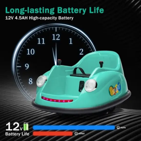 Bumper Cars for Toddlers, Ride On Car, Electric Kids Ride On Bumper Car Gift, 12V Battery Car for Kids Remote, 360 Degree Spin image {7}