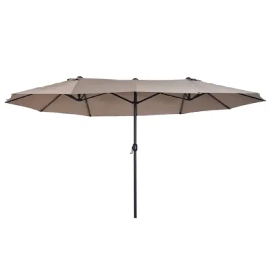 Sapphtopaz 15Ft Patio Umbrella Waterproof Outdoor Umbrella with Crank and Air Vents Pool Umbrella for Patio, Garden, Beach, Deck, Backyard image {7}