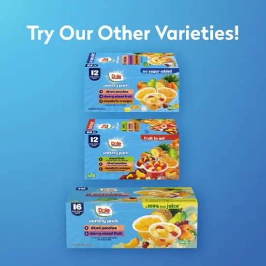Dole Fruit Cups Variety Box - 12ct image {6}