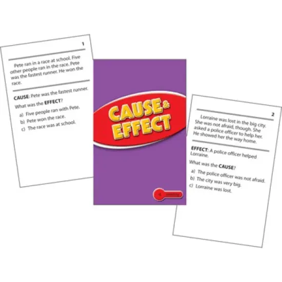 Edupress Cause & Effect Practice Cards, Levels 2.0-3.5 image {1}
